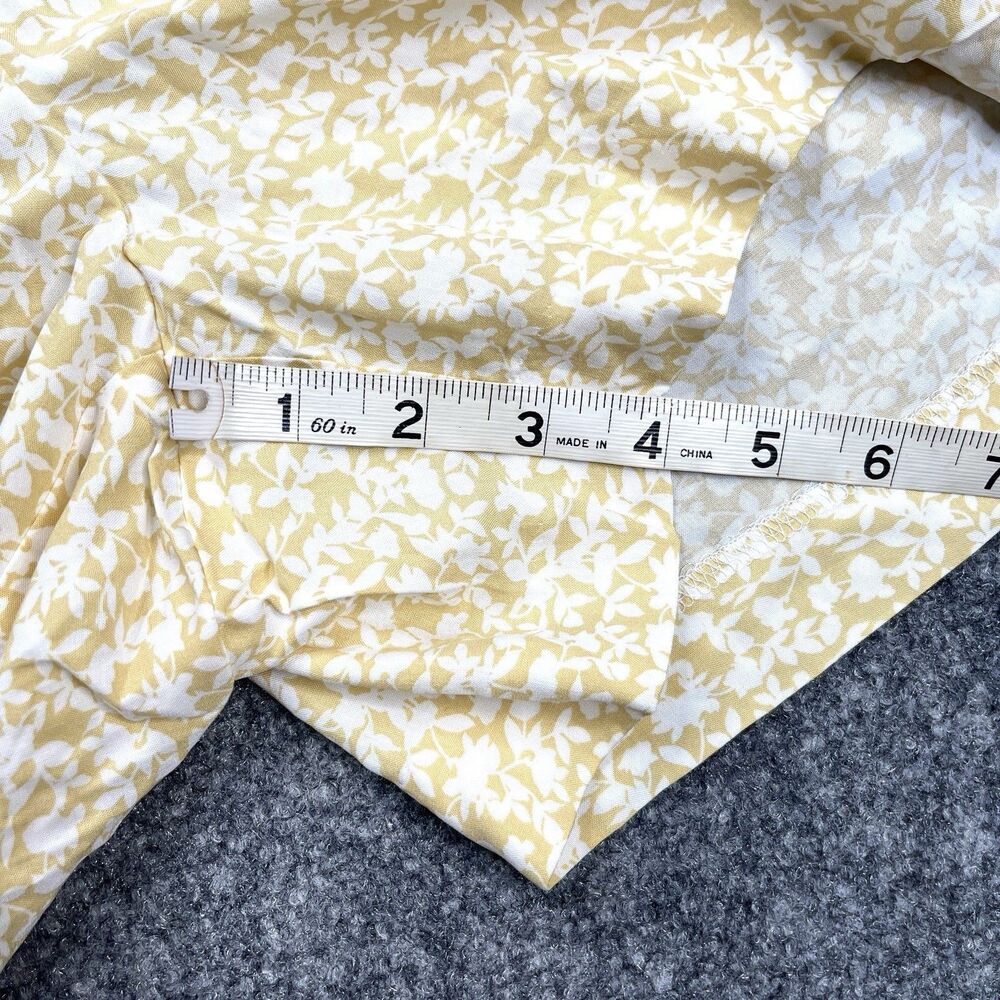 Banana Republic Shorts Size Medium Yellow Floral High Rise 4" Inseam NEW W Tags - Picture 8 of 10